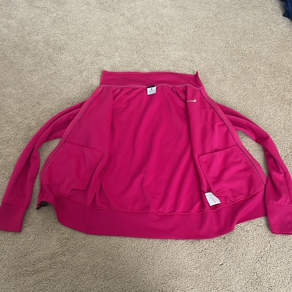 Nike LiveStrong Vibrant Pink Magenta Track Jacket size Medium EUC - Picture 7 of 7